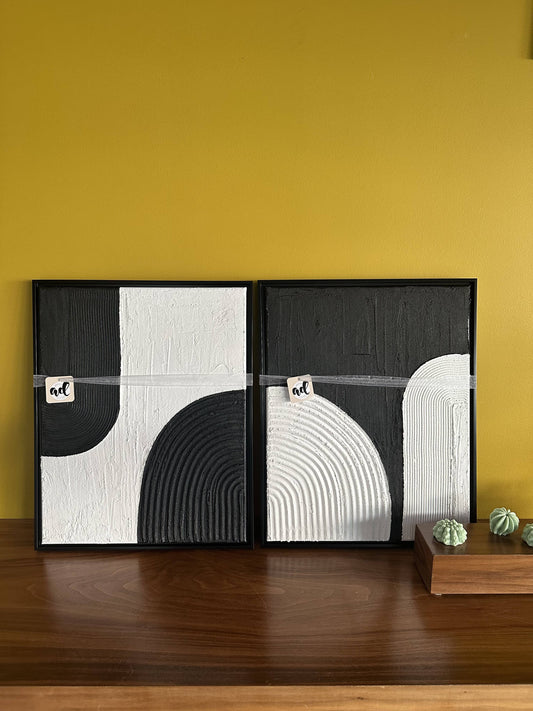 Yin Yang Duo | Set of 2 | 16x20"