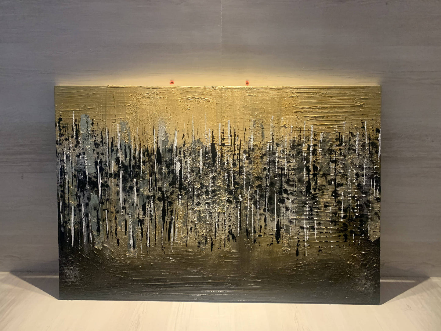Let it Pour | Gold Leafing | 24x36"