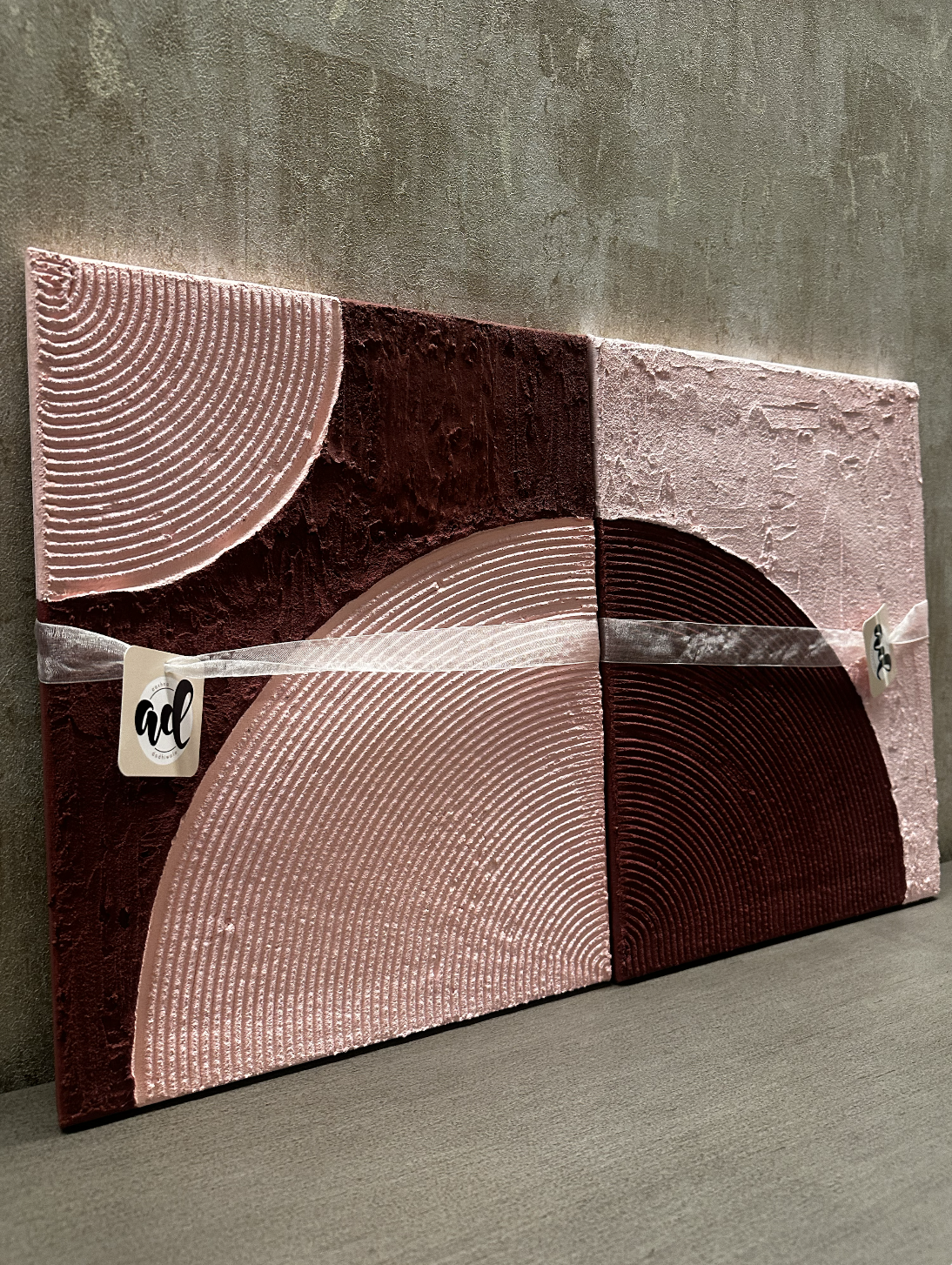 Rosy Ripple Arches | Set of 2 | 11x14"