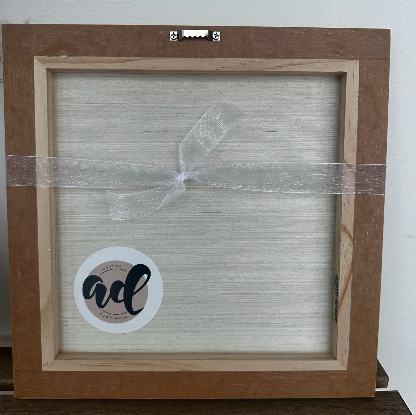 Monotone Tidal on Wood | 12x12"