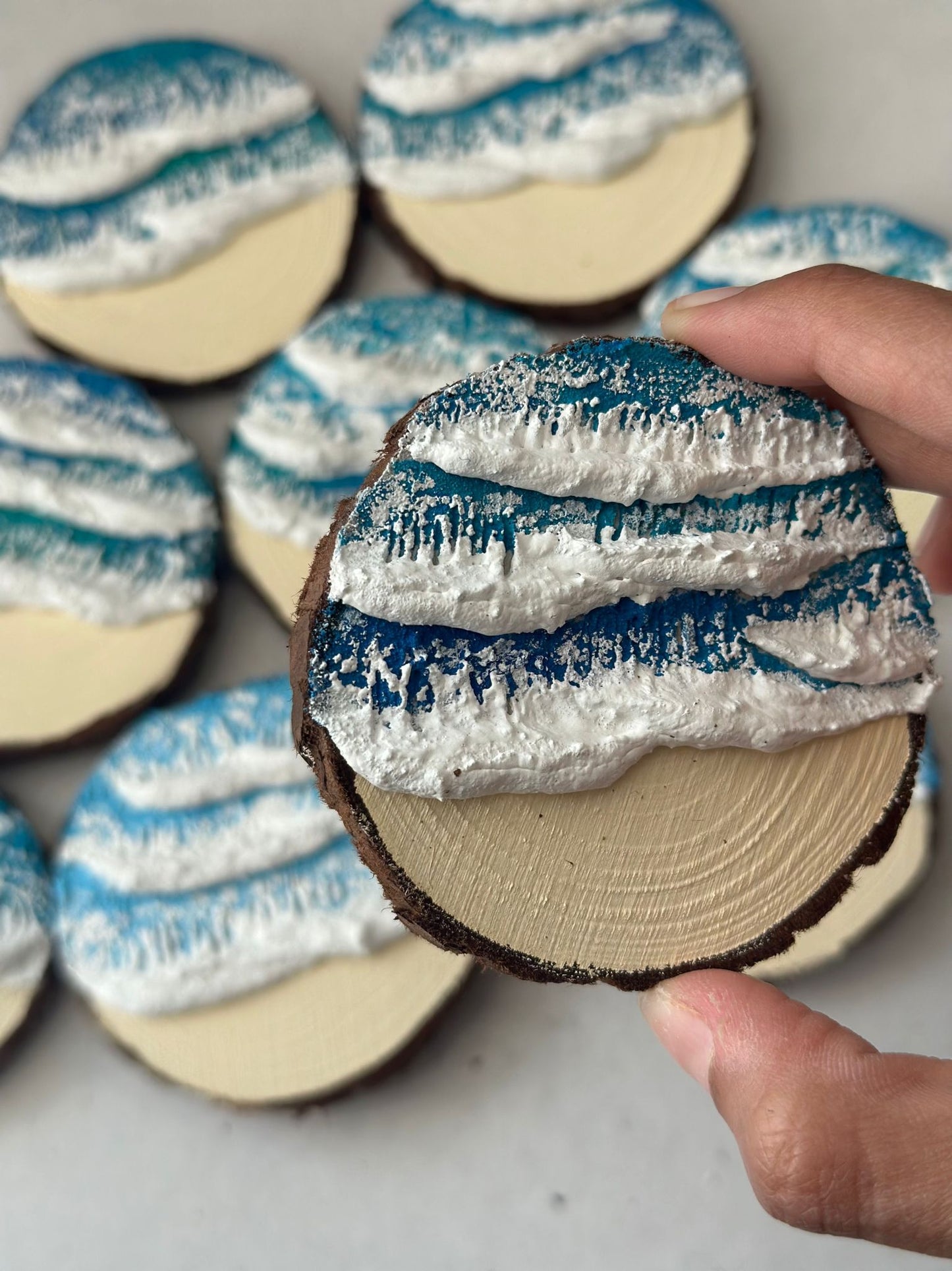 3D Tidal Waves (Fridge) Magnets