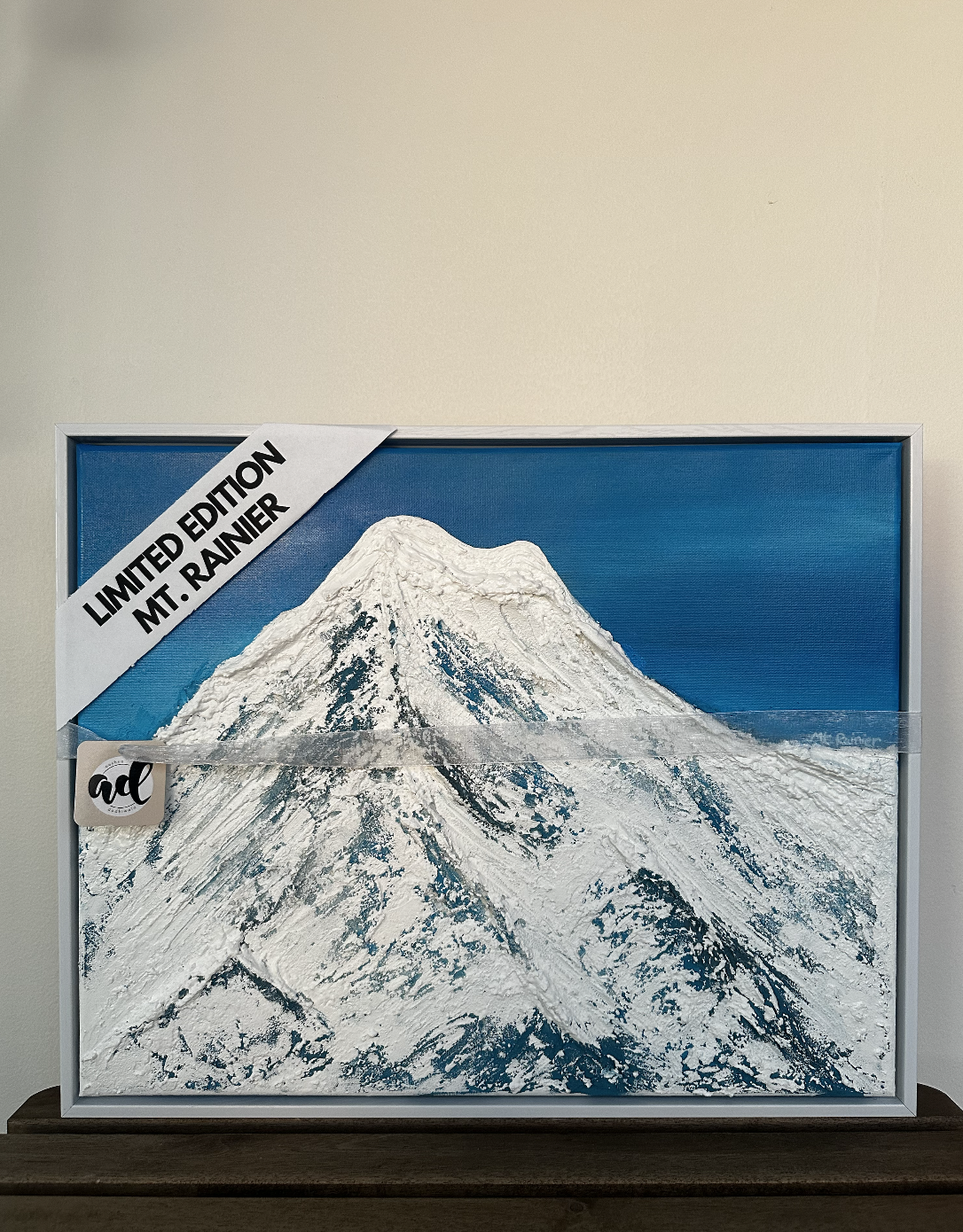 Mt. Rainier 3D Textured Art | 21x17"