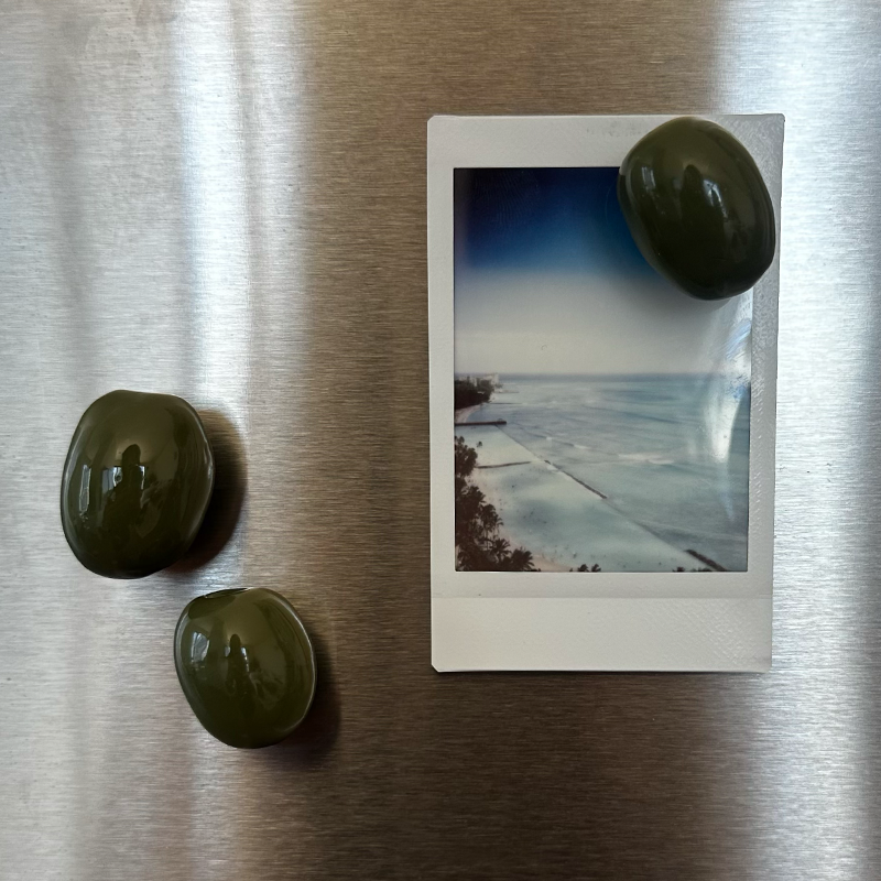 Pitted Olive Magnets (Set of 3)